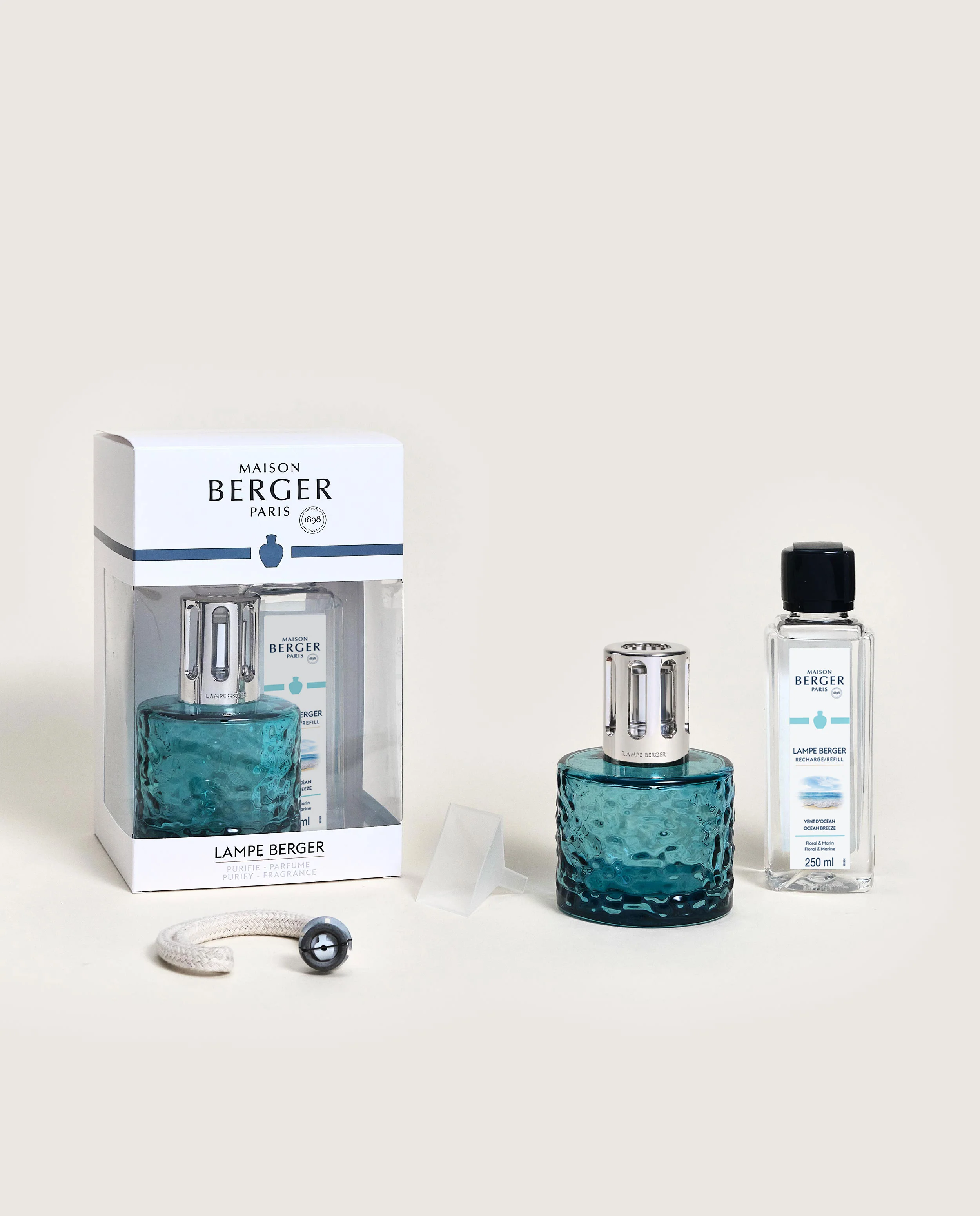 Mirage Azure Fragrance Lamp Gift Set with Ocean Breeze - Image 4