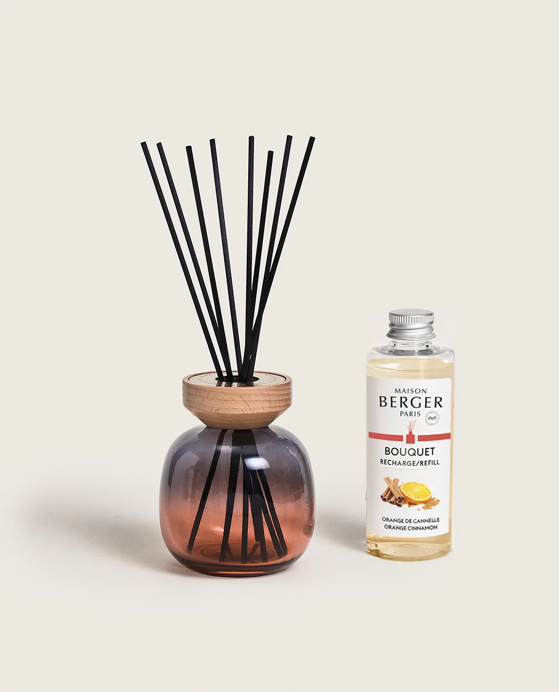 Wood Grey/Rouge Reed Diffuser with Orange Cinnamon